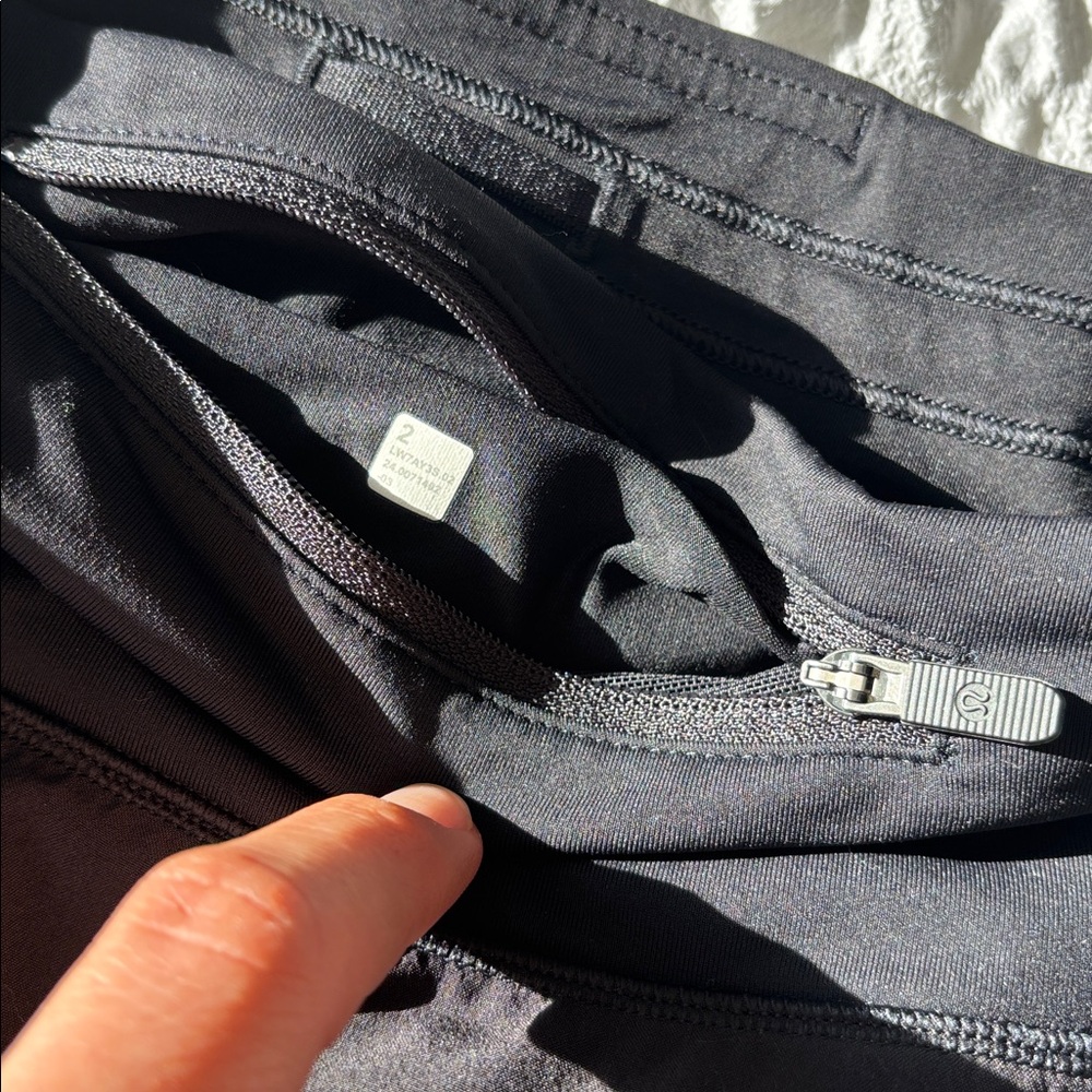 lululemon athletica Black Women's Athletic Overlay Shorts - Picture 6 of 8